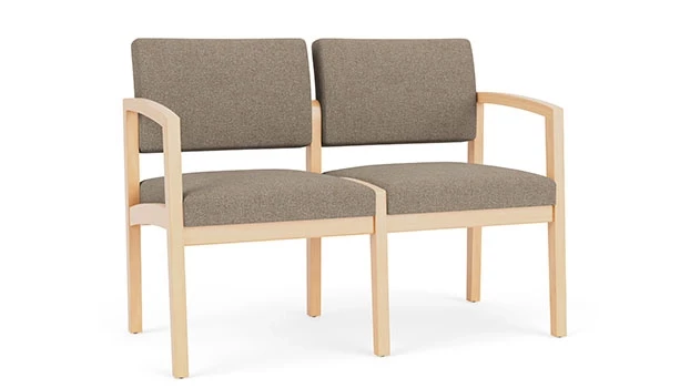 Archetype Silt Fabric - Natural Wood Frame