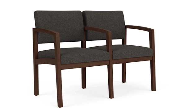 Archetype Smoke Fabric - Riftwood Walnut Frame