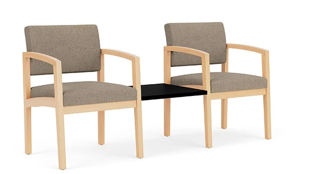 Archetype Silt Fabric - Natural Wood Frame