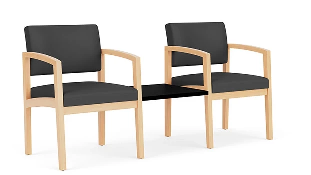 Dillon Polyurethane Graphite - Natural Wood Frame