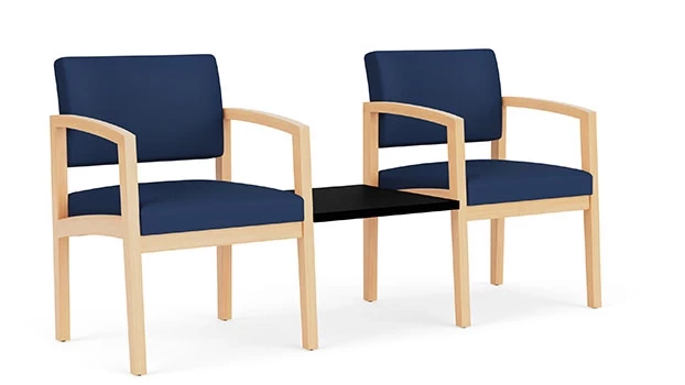 Dillon Polyurethane Ocean - Natural Wood Frame