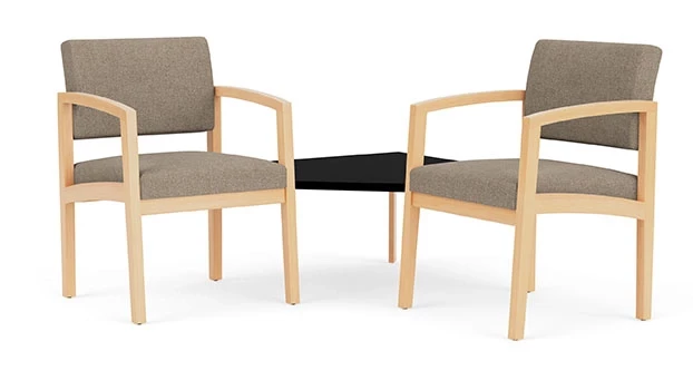 Archetype Silt Fabric - Natural Wood Frame