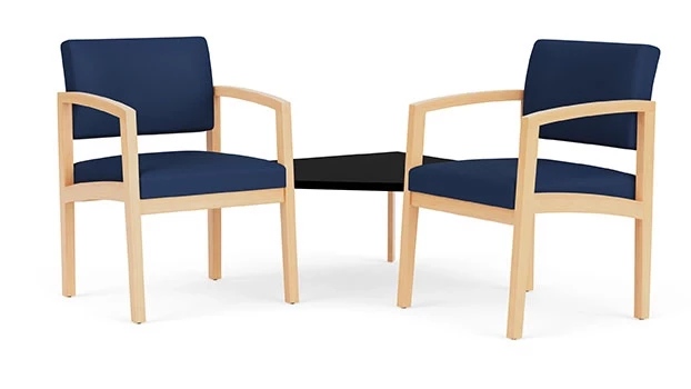 Dillon Polyurethane Ocean - Natural Wood Frame