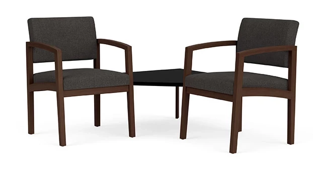 Archetype Smoke Fabric - Riftwood Walnut Frame