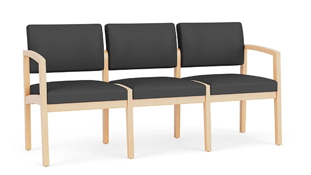 Dillon Polyurethane Graphite - Natural Wood Frame