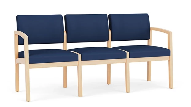 Dillon Polyurethane Ocean - Natural Wood Frame