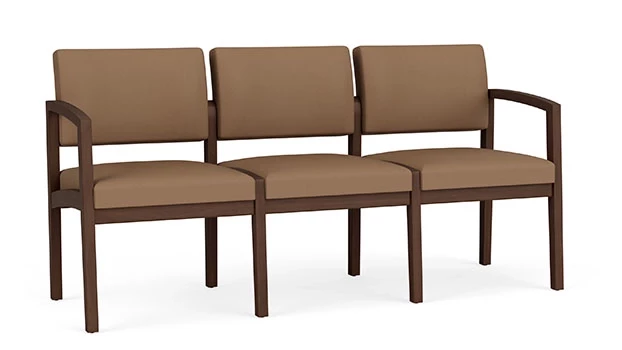 Whisper Vinyl Cappuccino - Riftwood Walnut Frame