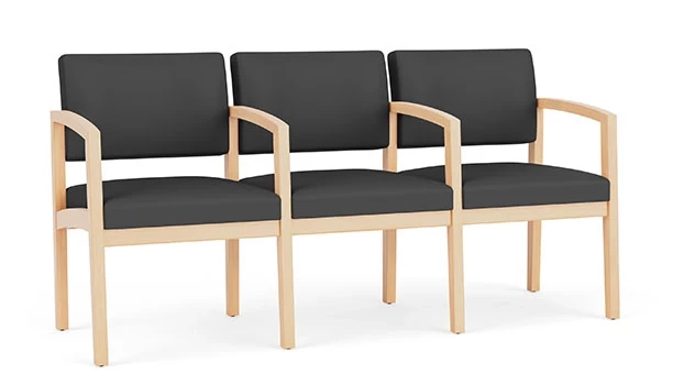 Dillon Polyurethane Graphite - Natural Wood Frame