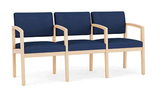 Dillon Polyurethane Ocean - Natural Wood Frame