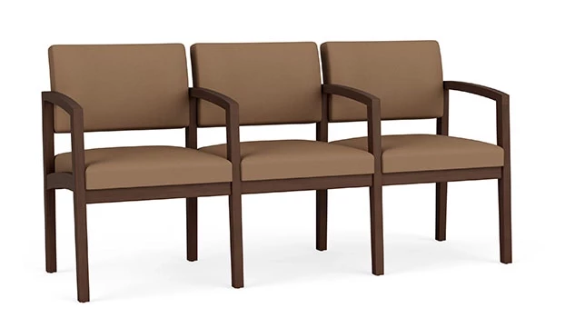 Whisper Vinyl Cappuccino - Riftwood Walnut Frame