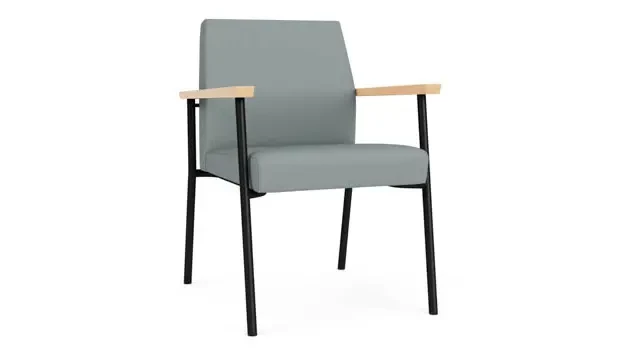 Lucid Dillon Polyurethane / Black Steel Finish / Natural Maple Armrests