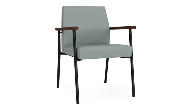 Lucid Dillon Polyurethane / Black Steel Finish / Riftwood Walnut Armrests