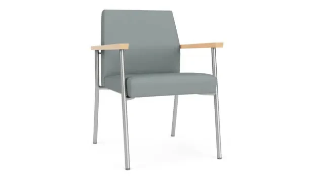 Lucid Dillon Polyurethane / Silver Finish / Natural Maple Armrests