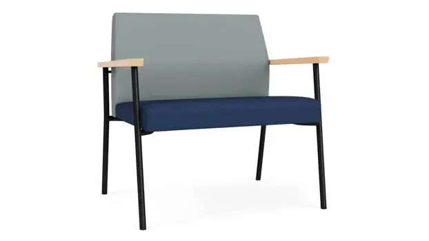 Lucid Dillon Polyurethane / Ocean Dillon Polyurethane / Black Steel Finish / Natural Arm Cap