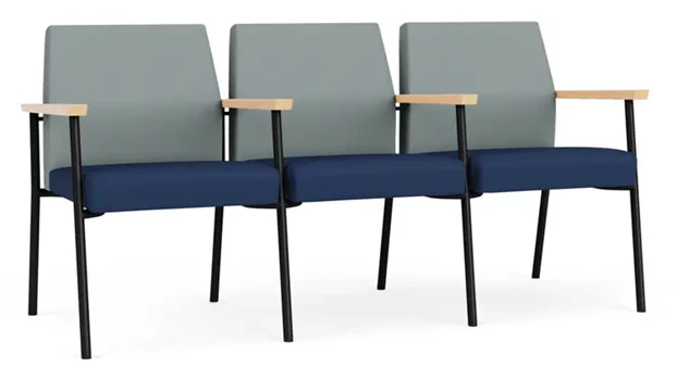 Lucid Dillon Polyurethane / Ocean Dillon Polyurethane / Black Steel Finish / Natural Arm Cap