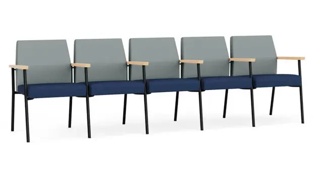 Lucid Dillon Polyurethane / Ocean Dillon Polyurethane / Black Steel Finish / Natural Arm Cap