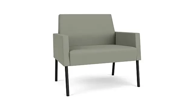 Eucalyptus Open House Fabric/Black Steel Finish Legs