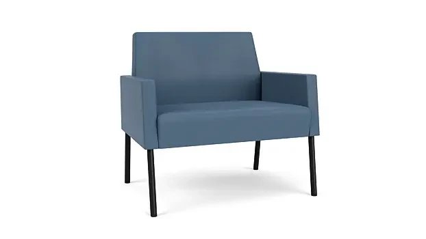 Titan Modena Polyurethane/Black Steel Finish Legs