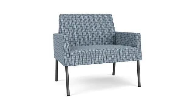 Rain Song Rise Fabric/Charcoal Finish Legs