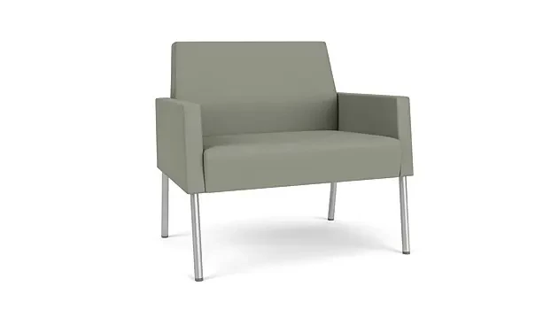 Eucalyptus Open House Fabric/Silver Finish Legs