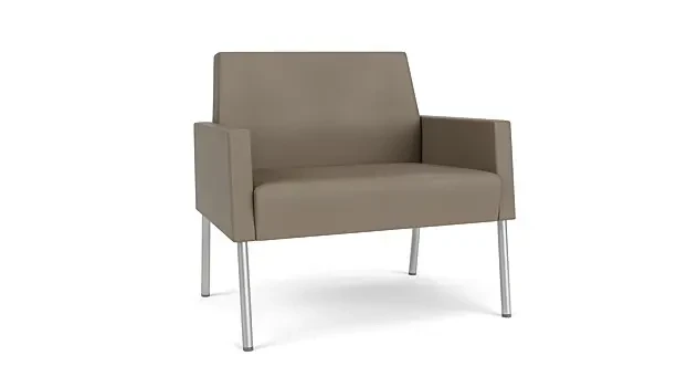 Farro Modena Polyurethane/Silver Finish Legs