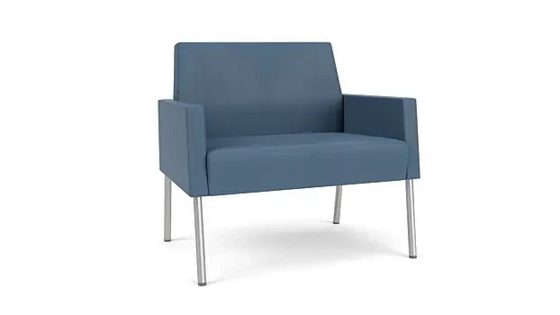 Titan Modena Polyurethane/Silver Finish Legs