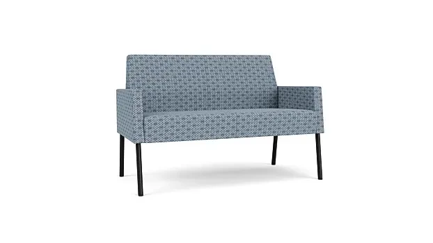 Rain Song Rise Fabric/Black Steel Finish Legs