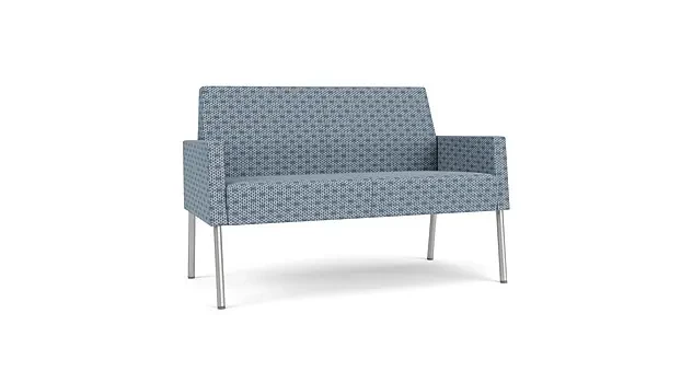 Rain Song Rise Fabric/Silver Finish Legs