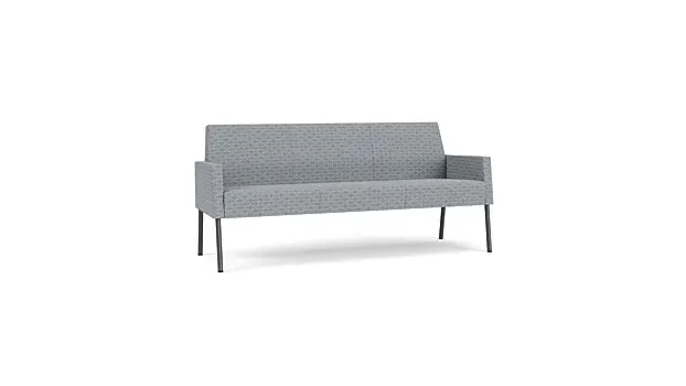 Fog Rise Fabric/Charcoal Finish Legs