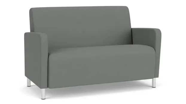 Asteroid Open House Fabric / Steel Legs, Brushed Steel