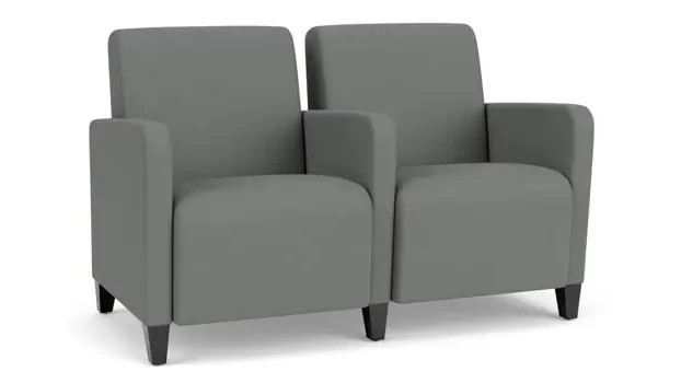 Asteroid Open House Fabric / Wood Legs, Black