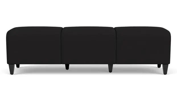 Black Open House Fabric / Wood Legs, Black