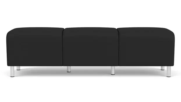 Black Dillon Polyurethane / Steel Legs, Brushed Steel