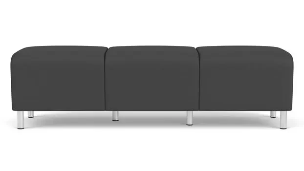 Graphite Dillon Polyurethane / Steel Legs, Brushed Steel