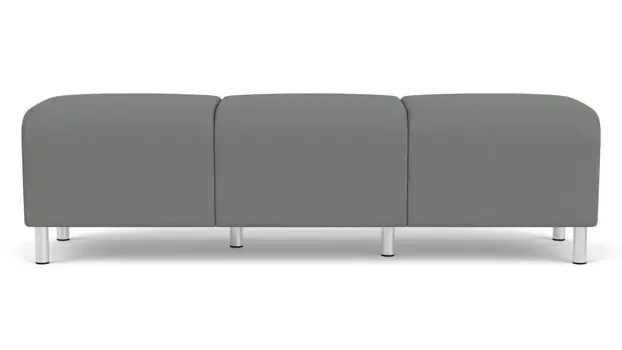 Asteroid Open House Fabric / Steel Legs, Brushed Steel