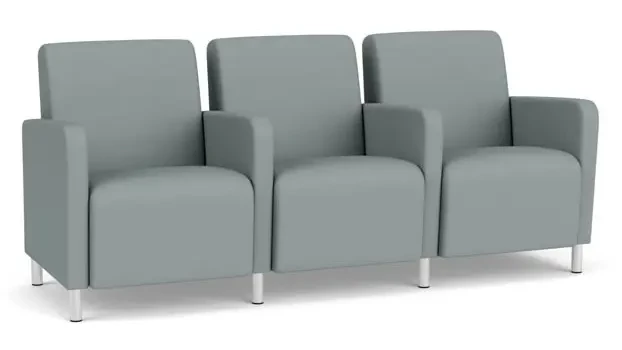 Lucid Dillon Polyurethane / Steel Legs, Brushed Steel