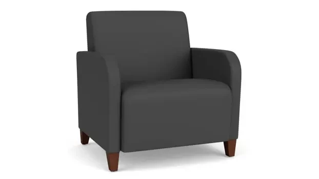 Dillon Graphite Upholstery / Walnut Finish