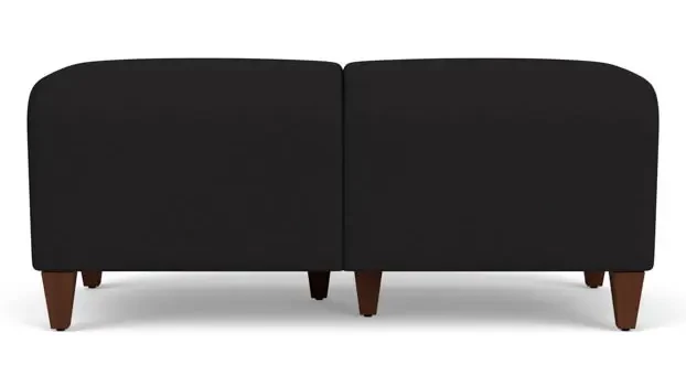 Open House Black Upholstery / Walnut Finish
