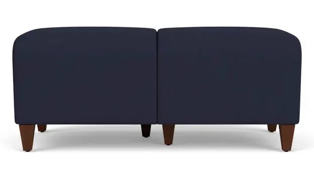 Open House Navy Upholstery / Walnut Finish