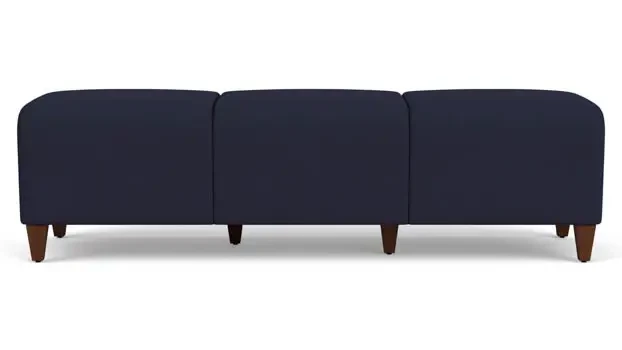 Open House Navy Upholstery / Walnut Finish