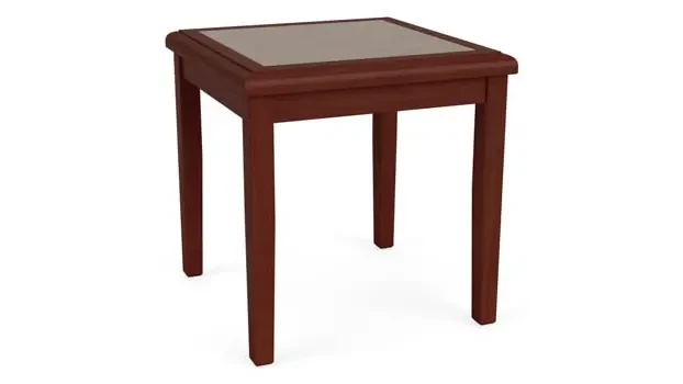 Wood Legs, Mahogany / Earthen Twill Insert