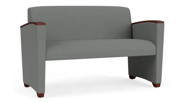 Asteroid Open House Fabric / Wood Legs, Mahogany