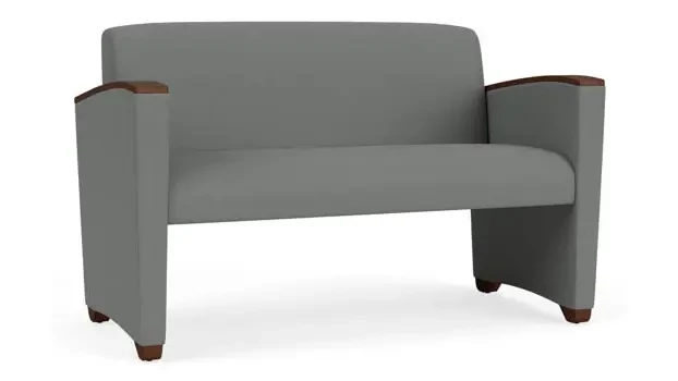 Asteroid Open House Fabric / Wood Legs, Walnut