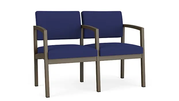 Bronze Frame / Open House Fabric - Cobalt