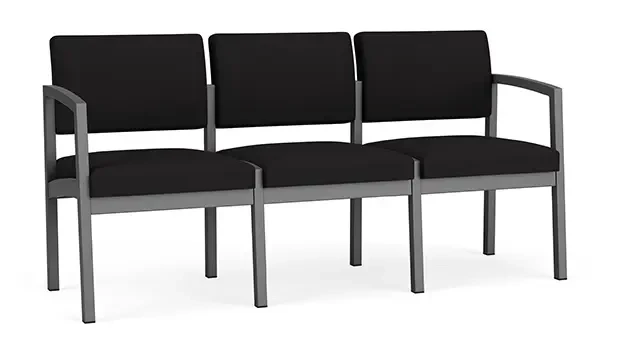 Charcoal Frame / Open House Fabric - Black