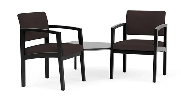 Black / Open House Fabric - Coffee Bean