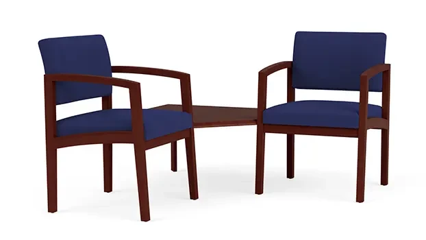 Mahogany / Open House Fabric - Cobalt