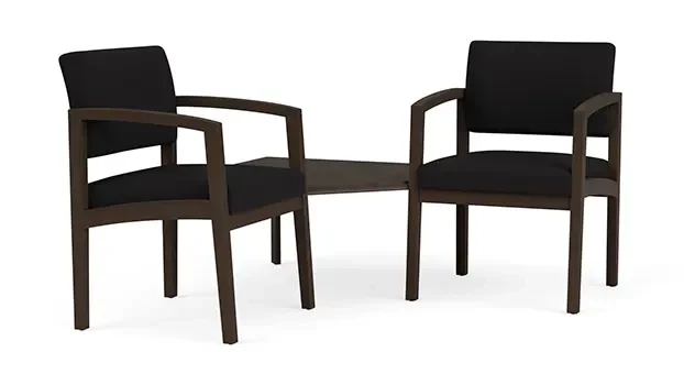 Mocha / Open House Fabric - Black