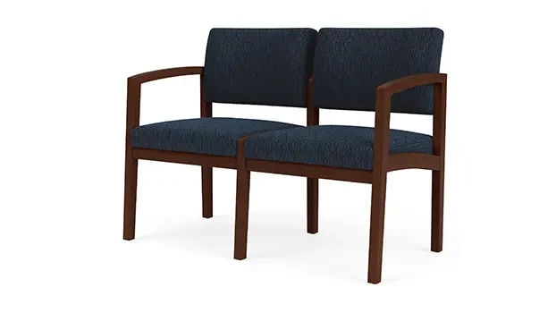 Walnut / Adler Fabric - Midnight Sky