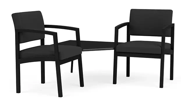 Black Frame / Open House Fabric - Graphite